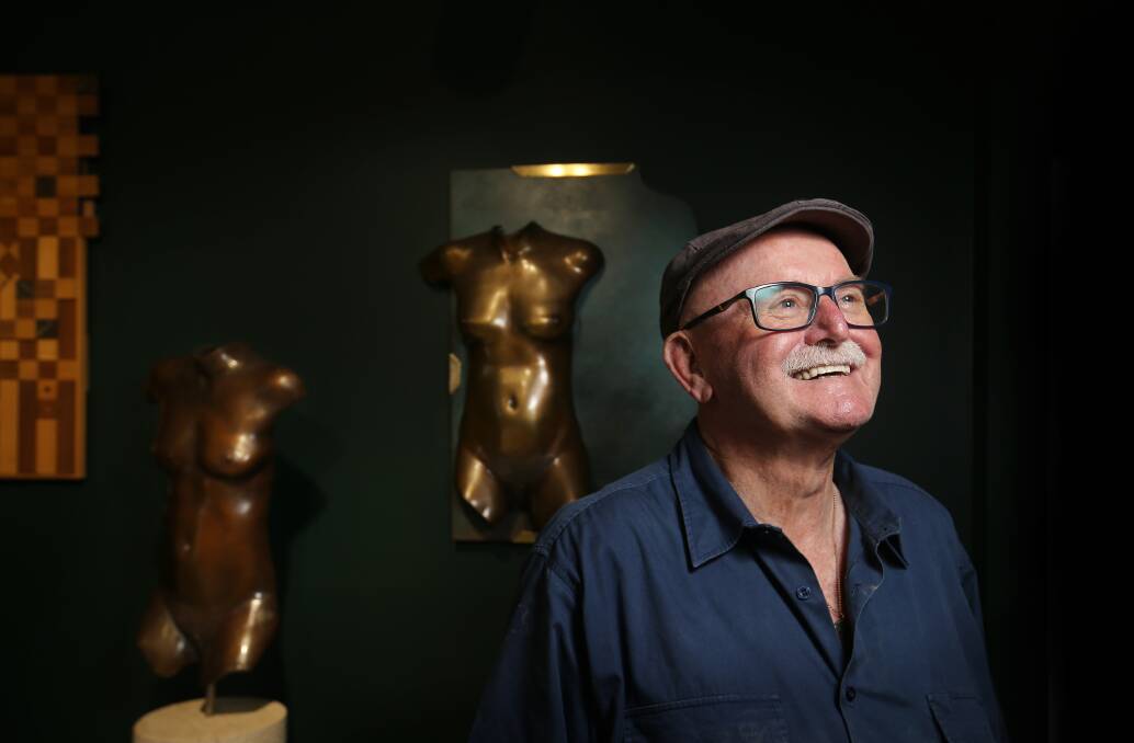 Newcastle sculptor Roger McFarlane has published an autobiography that covers his personal life and artistic endeavours. Picture by Simone De Peak