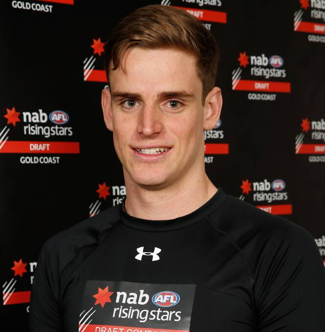 Rising star: AFL player Paul Hunter, formerly of Warners Bay, has been drafted by the Adelaide Crows. Hunter's selection shows he is in fine form.
