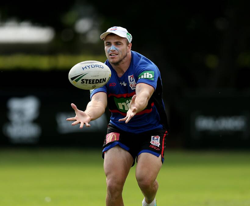 BODY BLOW: Knights forward Jamie Buhrer suffered a fractured foot in a training accident on Thursday. Picture: Getty Images