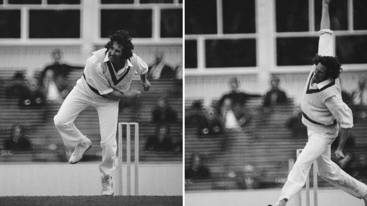 May 1977: Australian fast bowler Max Walker in action. Photo: Dennis Oulds/Central Press/Getty Images