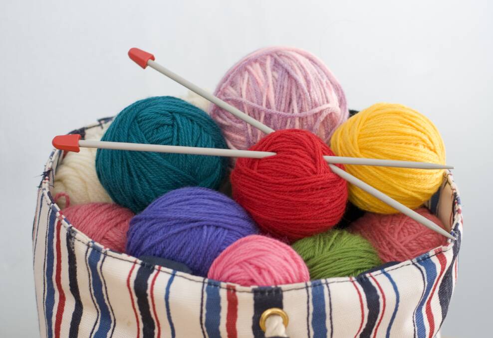 CRAFTY: Knit and Knatter, knitting and talking on Monday.