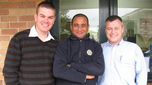 TOP JOB: Former Muswellbrook man Matthew Varley (left) is the new Commissioner of the Royal Solomon Islands Police Force.