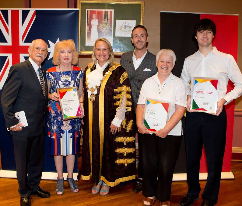 MAKING A DIFFERENCE: The Lord Mayor with the 2017 Australia Day Award recipients.