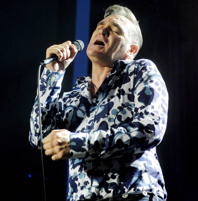 BEAUTIFULLY BITTER: Morrissey  appears at the Civic Theatre on Monday.