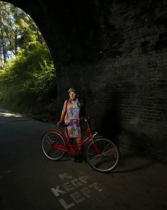Safe bet: Vicki Coughlan, of Adamstown, says the more people who use the Fernleigh Track, the safer it will be for everyone. Picture: Jonathan Carroll.