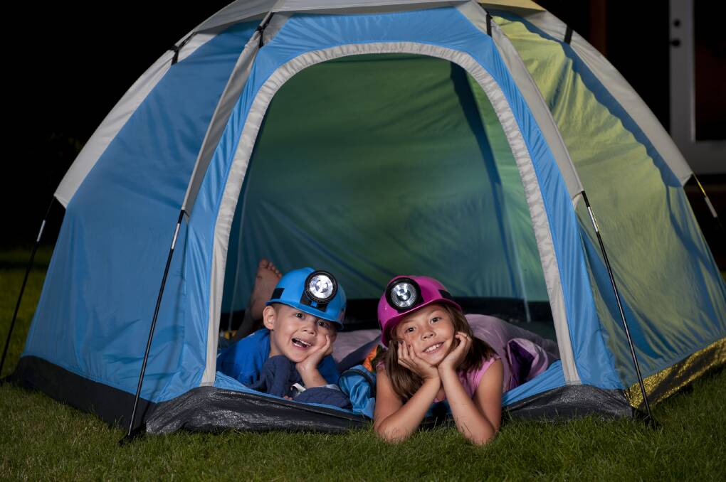 School holiday idea # 12: Camp in the backyard