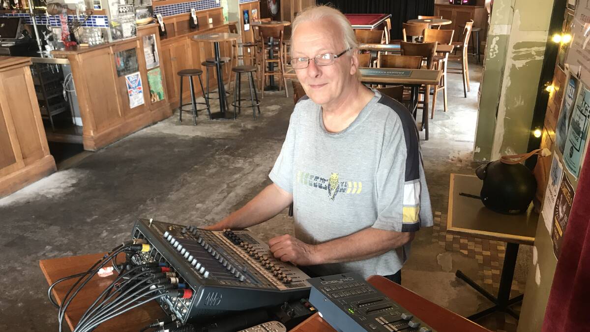 SOUND GROUND: Colin Abrahams is the man behind the sound at The Stag and Hunter Hotel. 