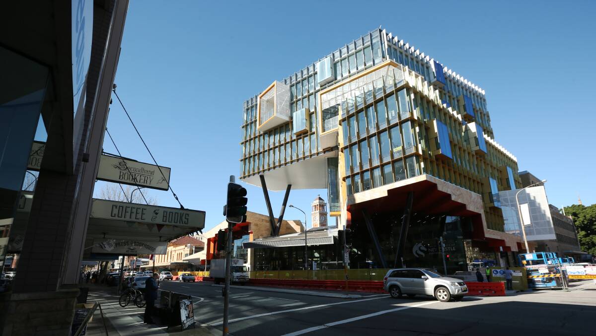 The new Hunter Street Campus of the University of Newcastle. 