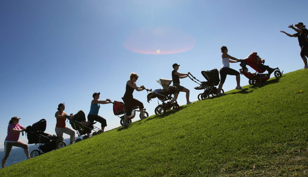 BENEFITS: Joining an exercise group can help new mums with mental and physical health, as well as establishing social connections. 