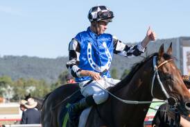 Hunter jockey Dylan Gibbons after winning the Canberra Cup on board Almania recently. Picture by Elsea Kurtz