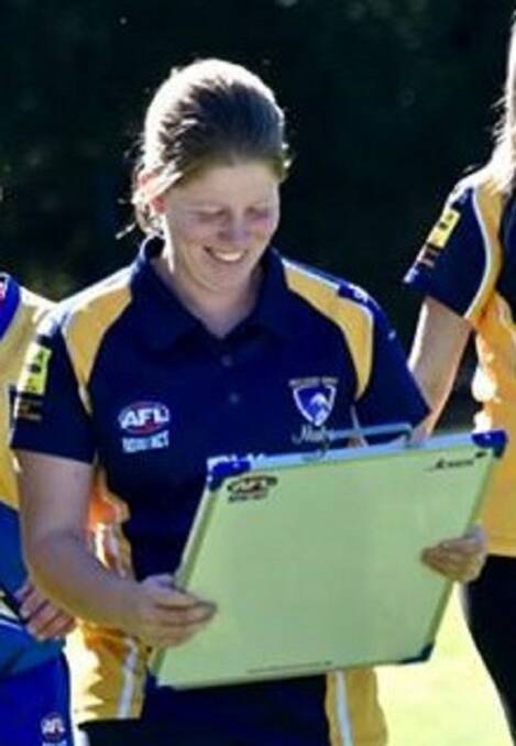 HONOURED: Nelson Bay coach Lauren Cooper has been named as an assistant coach of the inaugural Women's Black Diamond AFL representative side.