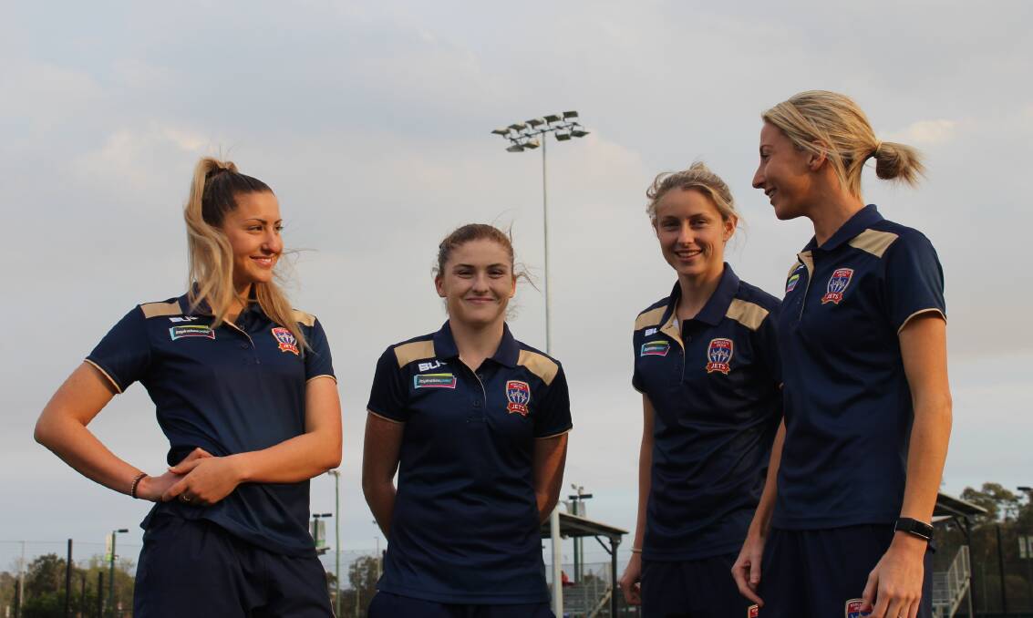 NEW RECRUITS: The Jets have signed Sydneysiders Liana Danaskos, Tara Pender, Elizabeth O’Reilly and Emma Stanbury for their 20016-17 W-League campaign.