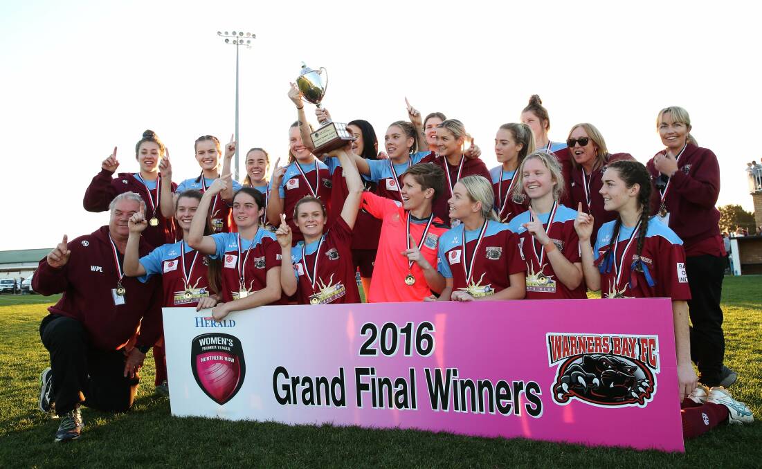 BENCHMARK: Defending Herald Women's Premier League champions Warners Bay will headline the NNSWF State Cup at Speers Point in September. Picture: Max Mason-Hubers
