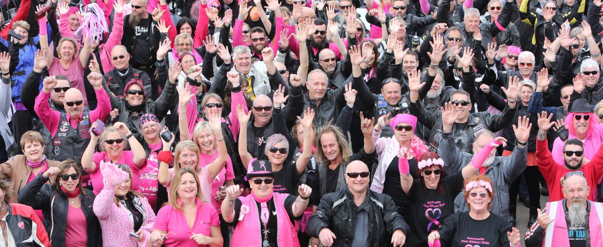 SUPPORT: Over 500 motorcycle enthusiasts took part in this year's Newcastle Pink Ribbon Ride from Hexham to Denman to raise funds and awareness for Hunter Breast Cancer Foundation.