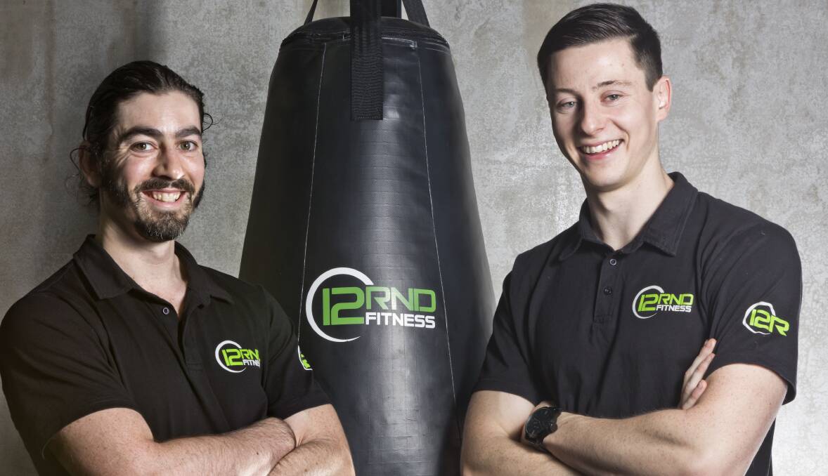 GOOD COMBO: 12RND Fitness at The Junction trainers Andrew Slee, left, and Jake Farrell have brought a new way of fitness training to Newcastle.