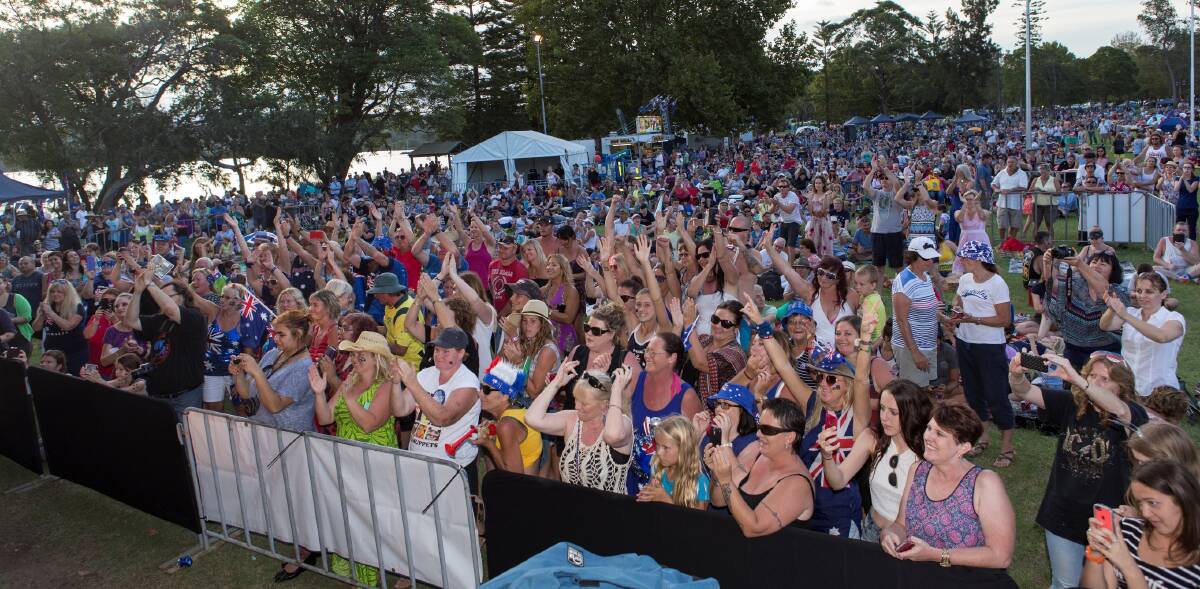 CELEBRATE: Last year, more than 20,000 people made their way to Speers Point Park to mark Australia Day at the annual Lake Mac Festival.