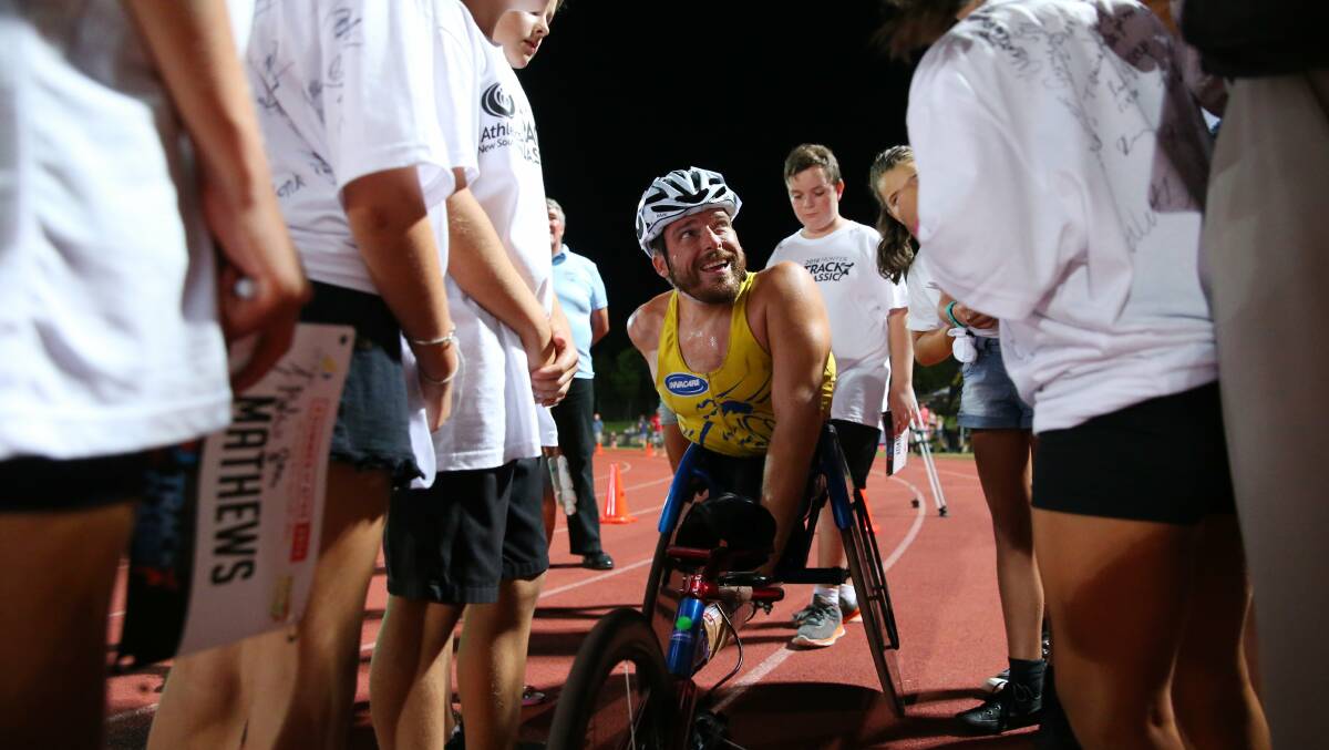 STAR POWER: Five-time Paralympian Kurt Fearnley will lead a strong local charge at the Hunter Track Classic at Hunter Sports Centre, Glendale on January 28. Picture: Max Mason-Hubers