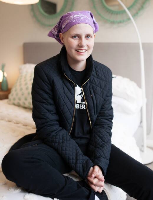 INSPIRING: Newcastle 17-year-old Bec Cooper is raising funds for the Zero Childhood Cancer program to help other kids like her. Picutre: Supplied