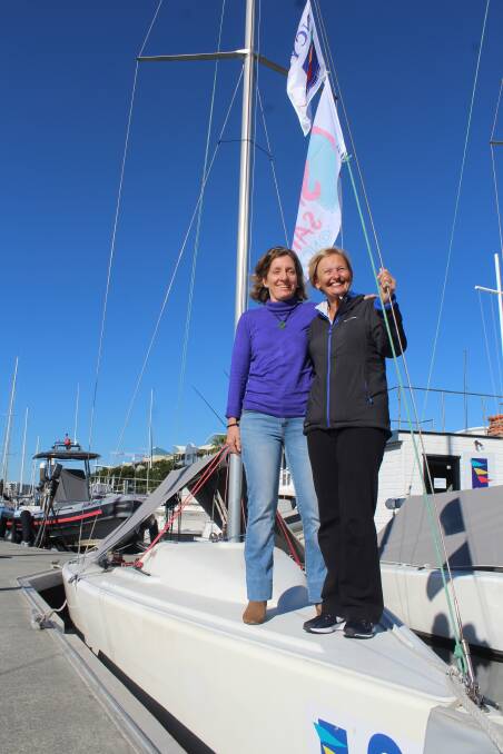 EMPOWERING: Newcastle Cruising Yacht Club sailors Sarah Gamble and Mary Holley are looking forward to the first She Sails Regatta on Newcastle Harbour on July 22.