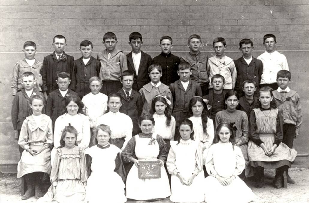 THEN: One of the early classes at Dudley Public School, which is celebrating a milestone birthday of 125 years in 2017. Picture: Supplied