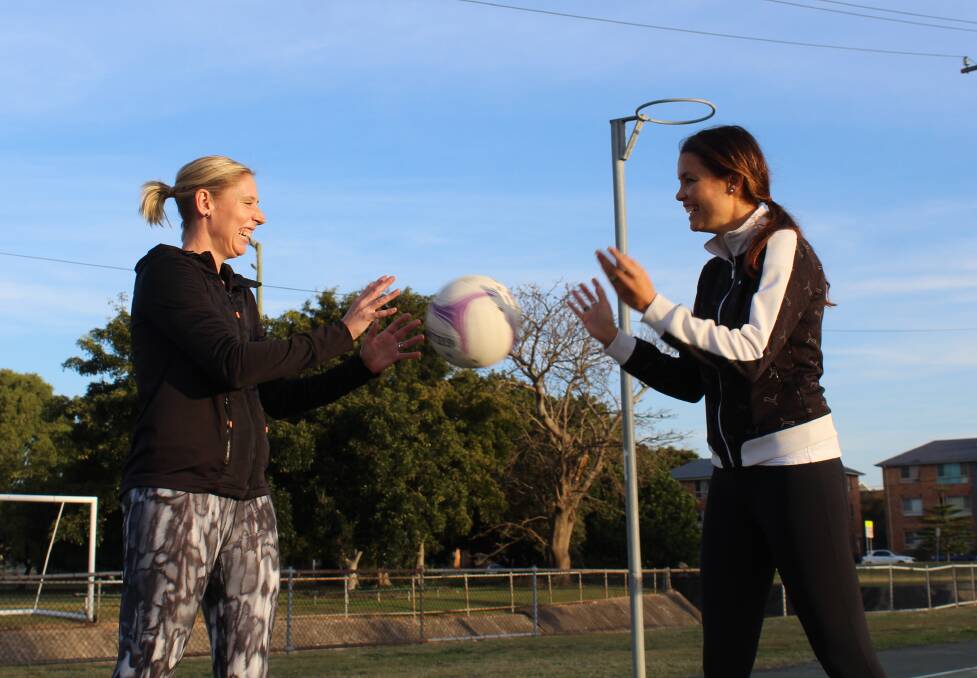 GOOD TEAM: Former elite netballers Tiffany Gilmour, left, and Nat Hilder, have formed a partnership they hope will help breed the next crop of talent out of the Hunter.
