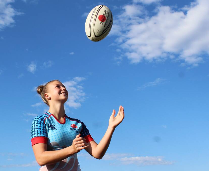 BIG PLAY: Macquarie Hills teenager Layne Morgan will play for Australia at the Youth Commonwealth Games in the Bahamas in July.