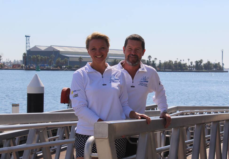SUPPORT: The Heaven Can Wait sailing event on Lake Macquarie this month will have particular resonance for Kelly White and husband Justin Henderson.