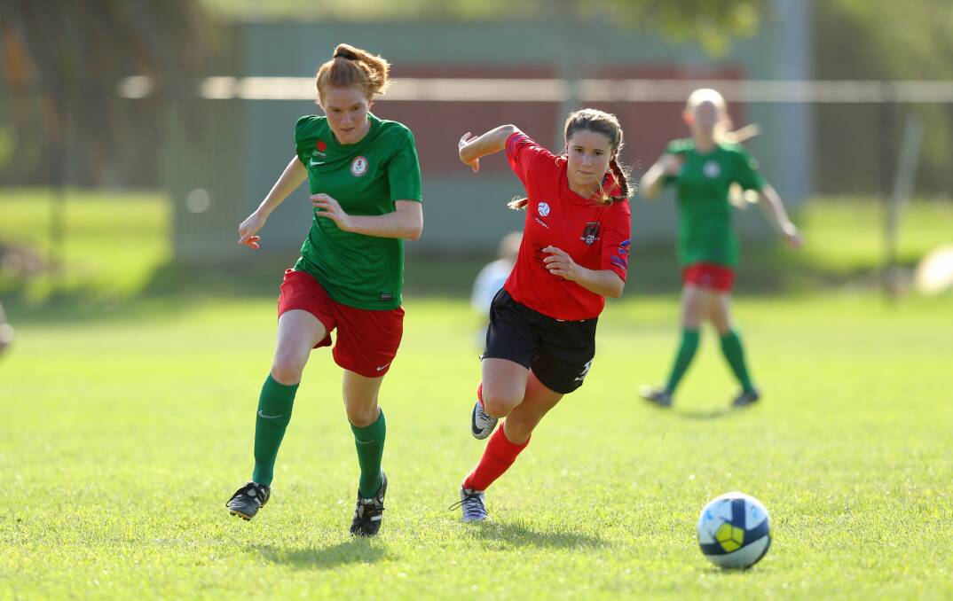 BIG GAME: Adamstown captain Clare Cummings, left, is set for her 100th Herald Women's Premier League appearance for Rosebud on Sunday. Picture: Max Mason-Hubers