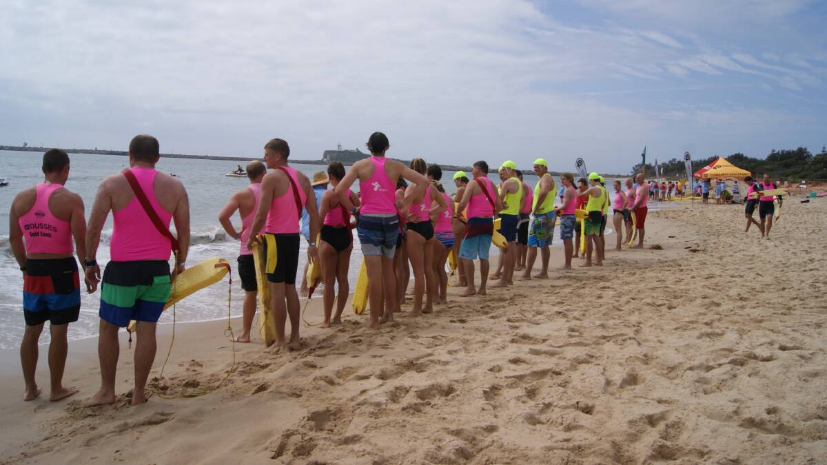ON PATROL: A batch of new lifesavers will be added to the volunteer lifesaving rosters at beaches in the Hunter branch after surviving final testing at Stockton beach on Sunday.