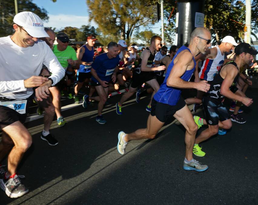 ON YOUR MARKS: Around 1500 participants took part in the 32nd running of the Lake Macquarie event. Picture: Jonathan Carroll
