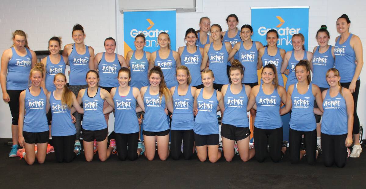 GIANT INFLUENCE: Sam Poolman, far right, is sharing her insights as an elite athlete to aspiring Newcastle netballers through a new 10-week program.
