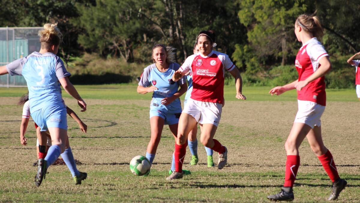 Jane McDonald goes on the attack for Merewether against Warners Bay in NNSW WPL.