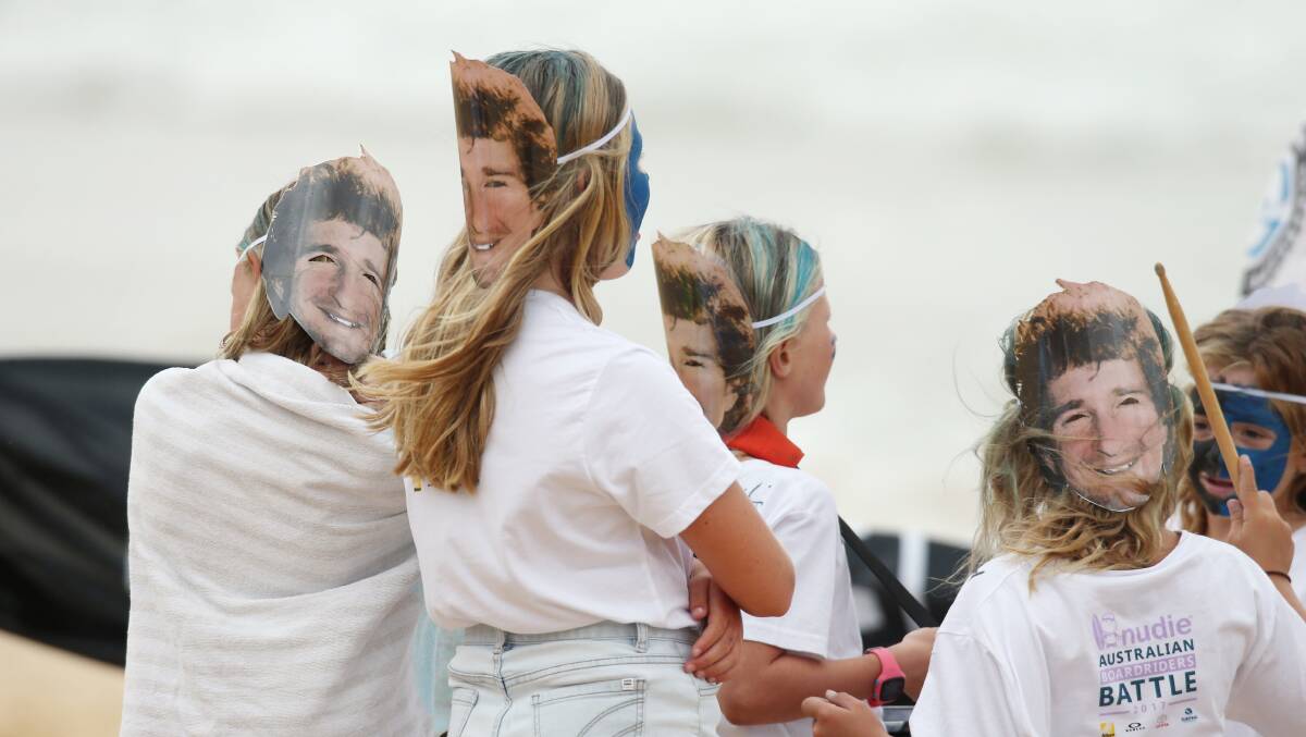 Fans for the Merewether Boardriders Club at the ABB.
