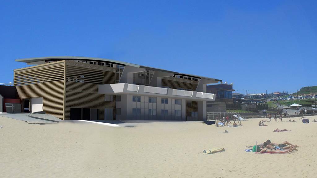 An artists impression of the Cooks Hill surf club.