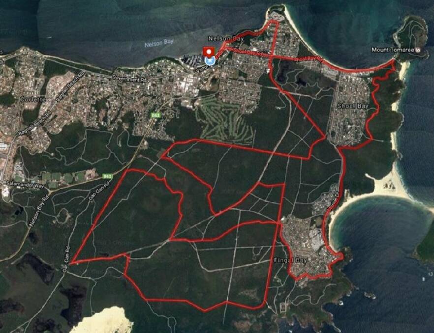 READY: The course for stage one of the Port to Port MTB, which will be held on the Tomaree Peninsula.