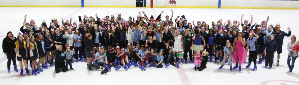 DREAM TURNOUT: One hundred and 30 people, including princes and princesses, moved on ice at Hunter Ice Skating Stadium Thursday to set an Australian record.