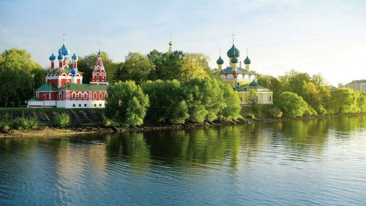 Buildings at Uglich, on the Volga River in Russia. Photo: Supplied