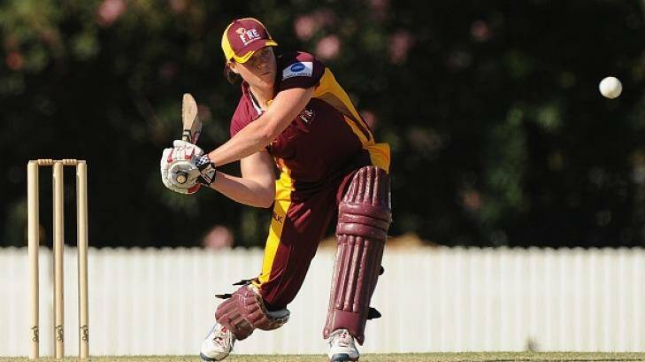 Grace Harris bats for Queensland. Photo: Matt Roberts