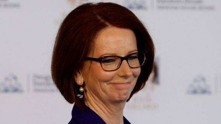 Julia Gillard seems more relaxed outside of politics. Photo: Dallas Kilponen