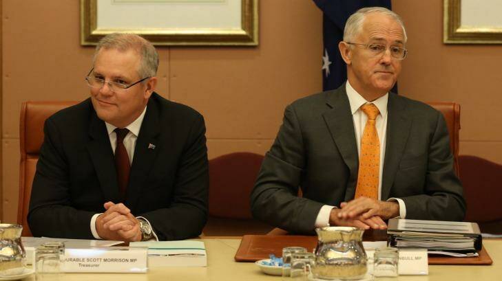 Treasurer Scott Morrison and Prime Minister Malcolm Turnbull were reportedly overruled in cabinet. Photo: Andrew Meares