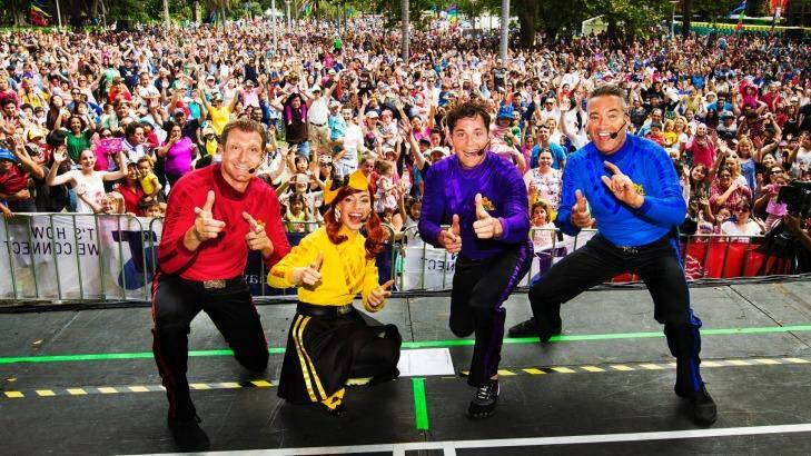 The Wiggles out on the road.  Photo: Jessica Layt