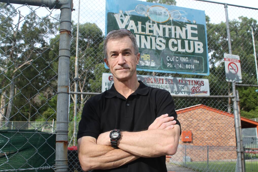 CLOSING: Valentine Tennis Club president Greg Mahoney at the clubhouse.