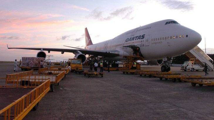 Qantas delivered supplies and airlifted passengers to Sri Lanka after the 2004 tsunami. Photo: Qantas