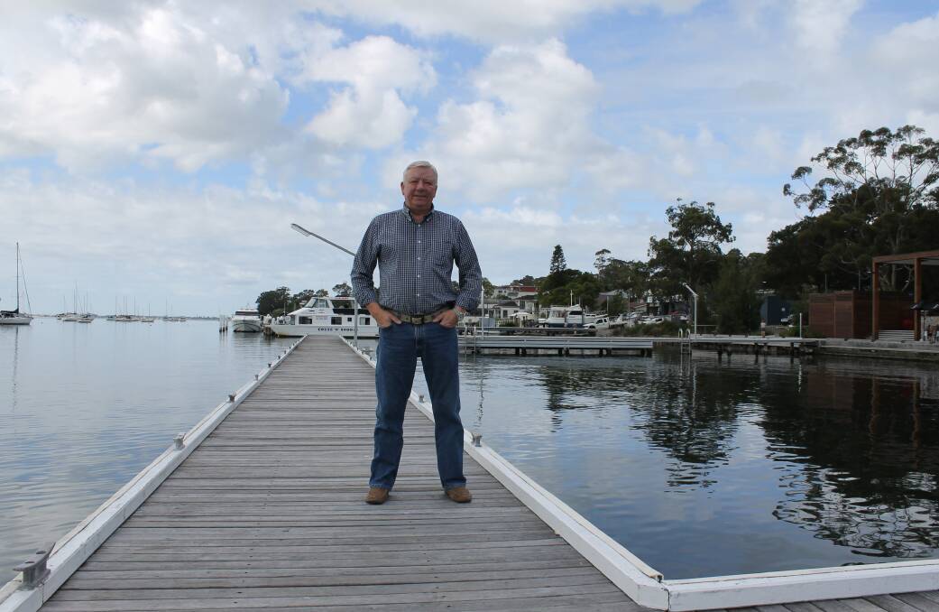HERE TO STAY: Lake Macquarie Classic Boatfest Association president Jim Knowles at Toronto jetty.