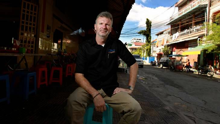 On the case: Former Victorian policeman James McCabe is working on the investigation for the Cambodian Children's Fund.