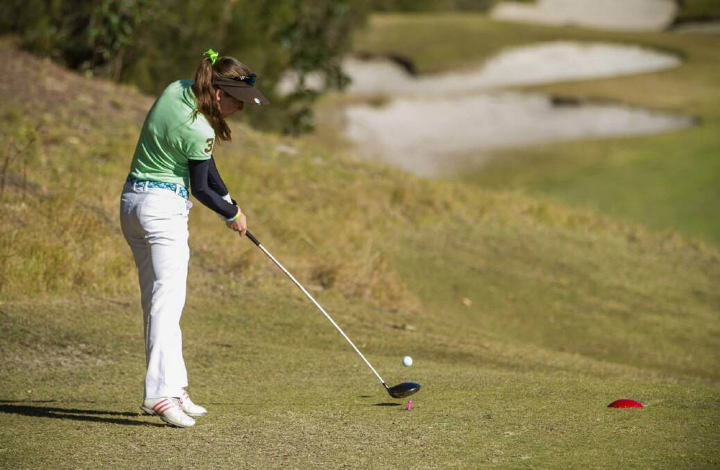 Adamstown Heights golfer Brianna Robards competing at Bonnie Doon.