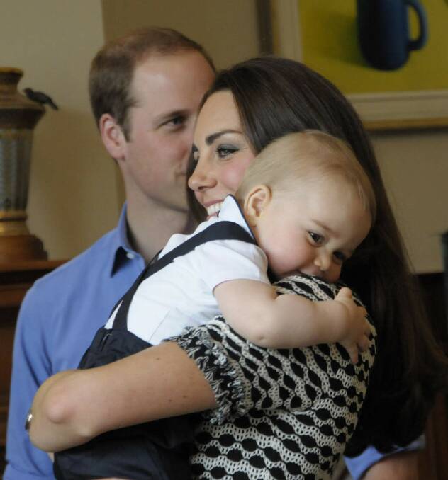 Prince George with his mum, The Duchess of Cambridge. Photo: Woolf/Crown