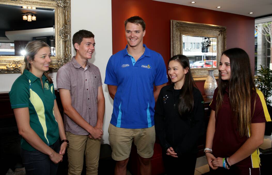 WINNERS: Some of the 2014 Greater Building Society Olympic Scholarships recipients; Sophie Stanwell, Patrick Magann, Nathan Power, Kailani Craine and Nicola McDonald.