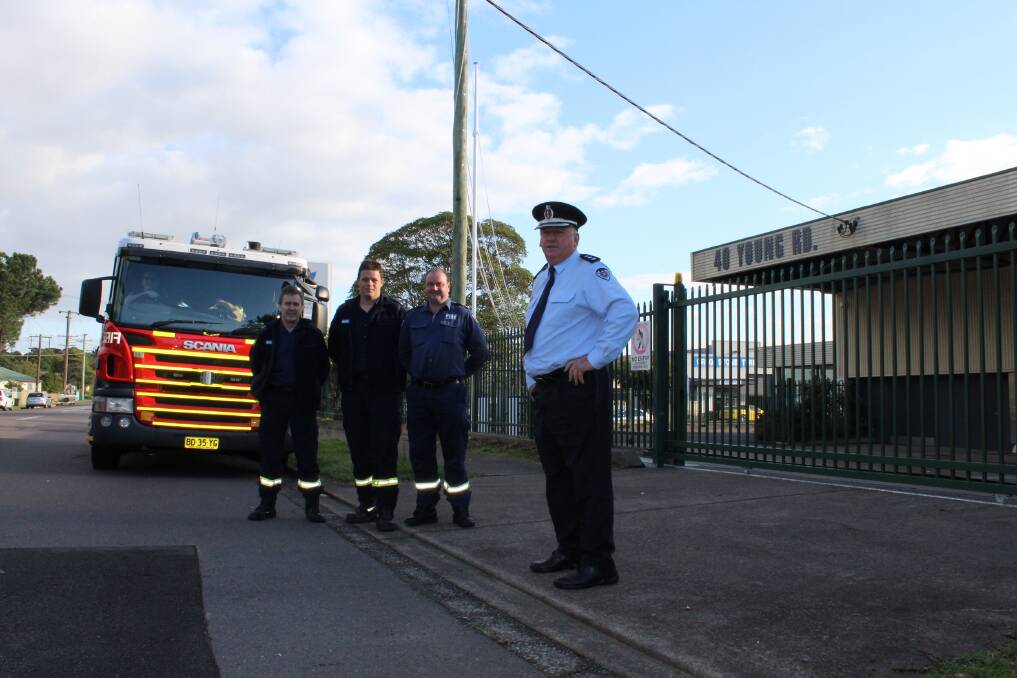 GOING AHEAD: Newcastle Fire Brigade Superintendent Brett Davies at the building being converted on Young Road, Lambton.