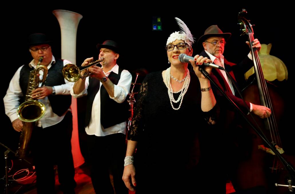 GOLDEN ERA: Chris Gill, Manny Serrano, Toni Beech and Marcus Holdsworth perform in The Speakeasy.